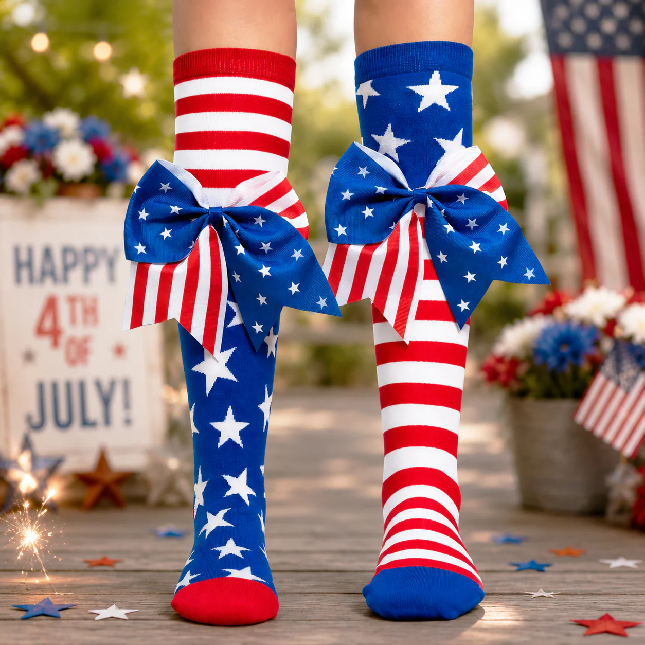 ๐บ๐ธ 4TH OF JULY SOCKS 1 - Image 3